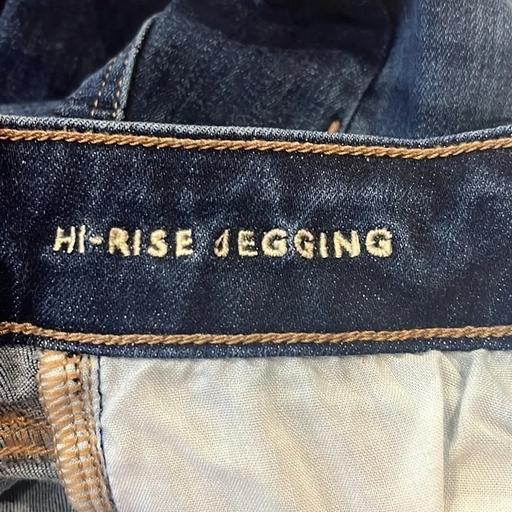 American Eagle High Rise Denim Jegging Next Level Stretch 0 Short Dark Skinny